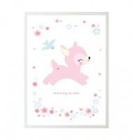 A Little Lovely Company poster Hert meisjes 50 x