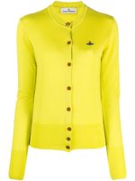 Vivienne Westwood cardigan Bea à broderies Orb - Jaune