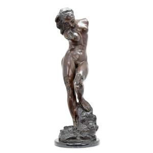 BRONZEN BEELD VAN EVA hoogte 80 cm