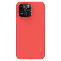 iPhone 15 Pro Nillkin Super Frosted Shield Pro Hybrid Hoesje - Rood