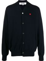 Comme Des Garçons Play cardigan à patch logo - Bleu - thumbnail