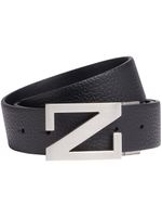 Zegna ceinture réversible en cuir - Noir