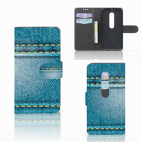 Motorola Moto G 3e Generatie Wallet Case met Pasjes Jeans