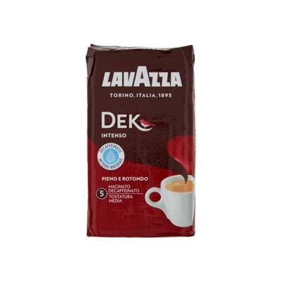 Lavazza DEK Intenso Cafeïnevrije - gemalen koffie - 250 gram Lavazza DEK Intenso Cafeïnevrije - gemalen koffie - 250 gram