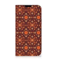 Apple iPhone 14 Plus Hoesje met Magneet Batik Brown - thumbnail