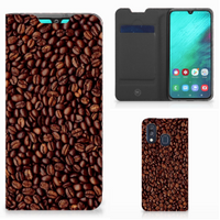 Samsung Galaxy A40 Flip Style Cover Koffiebonen