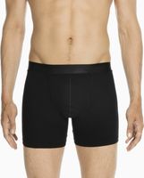 HOM HO1 Zwarte Lange Boxershorts Met Horizontale Gulp Modal En Katoen