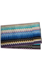 Missoni Home lot de 5 serviettes Giacomo - Bleu