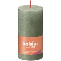 Bolsius kaars rustiek 10x5 cm fresh olijf