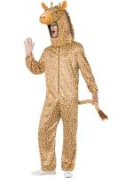 Giraffe Costume, Orange, with All in One & Hood