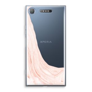 Peach bath: Sony Xperia XZ1 Transparant Hoesje