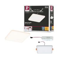 Paulmann 92394 LED-paneel inbouwlamp Veluna VariFit IP44 125x125 mm vierkant incl. 1x8,5 watt plafondlamp satijn kunststof 3000 K
