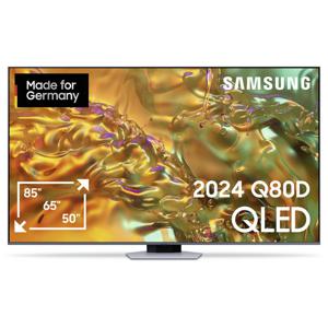 Samsung Neo QLED 4K QN80D QLED-TV 163 cm 65 inch Energielabel G (A - G) CI+*, DVB-T2 HD, WiFi, UHD, Smart TV, QLED Zwart, Zilver