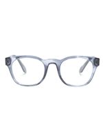 Giorgio Armani lunettes de vue carrées à logo gravé - Bleu - thumbnail