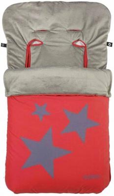 Gamberritos voetenzak Sterren 105 x 50 cm rood