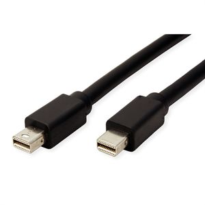 ROLINE DisplayPort kabel, Mini DP M - Mini DP M, zwart, 3 m