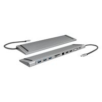 LogiLink UA0373 USB-C dockingstation Geschikt voor merk: Universeel USB-C Power Delivery, Geïntegreerde kaartlezer - thumbnail