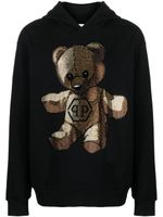 Philipp Plein Teddy Bear rhinestone-embellished hoodie - Noir - thumbnail