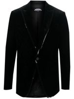 DSQUARED2 blazer en velours à sequins brodés - Noir