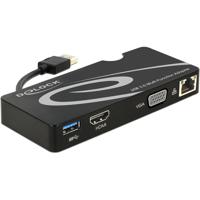 DeLOCK DeLOCK Adapter USB 3.0 > HDMI / VGA + Gigabit LAN + USB 3 - thumbnail