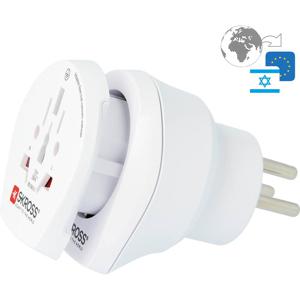 Skross Combo World to Israel netstekker adapter Wit