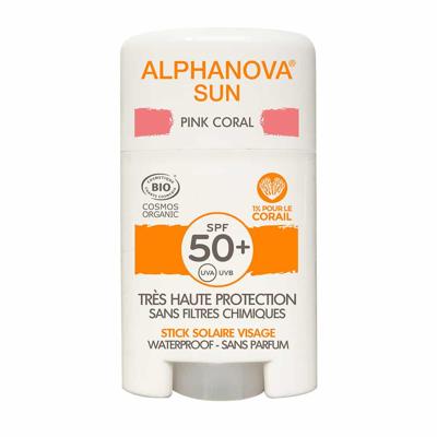 Alphanova SUN BIO SPF 50+ Face SUN STICK - Pink Alphanova SUN BIO SPF 50+ Face SUN STICK - Pink