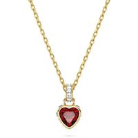 Swarovski 5648750 Ketting Stilla Hart goudkleurig-rood 38-42,5 cm