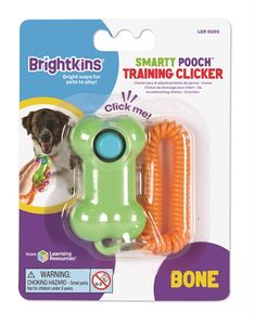 BRIGHTKINS SMARTY POOCH TRAINING CLICKER BONE