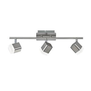 Trio Led plafondspot Roubaix 3-lichts metaalgrijs R82153107