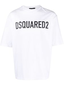 DSQUARED2 t-shirt en coton à logo imprimé - Blanc