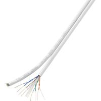 TRU COMPONENTS Duplex-Netwerkkabel CAT 6 F/UTP 8 x 2 x 0.196 mm² Wit 100 m