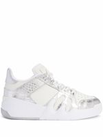 Giuseppe Zanotti baskets Talon à empiècements - Blanc