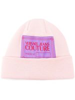 Versace Jeans Couture bonnet à patch logo - Rose