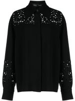 Proenza Schouler chemise en crêpe à broderies anglaises - Noir