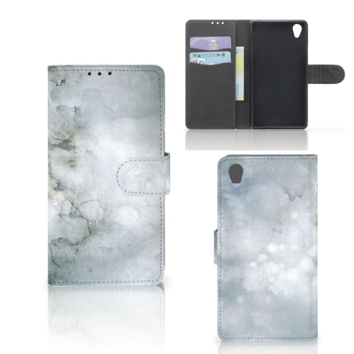 Hoesje Sony Xperia Z1 Painting Grey