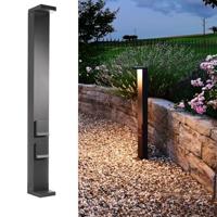 Lerna 1000 stekkerdoos, LED-lamp, 6 W, CCT, 3000 K, 4000 K, IP65, 2 stopcontacten, licht voor tuin, garage, 230 V, 100 cm