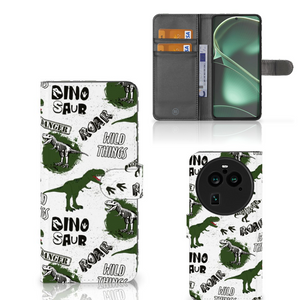 Telefoonhoesje met Pasjes voor OPPO Find X6 Pro Dinosaurus