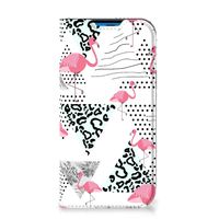 iPhone 14 Pro Hoesje maken Flamingo Triangle - thumbnail