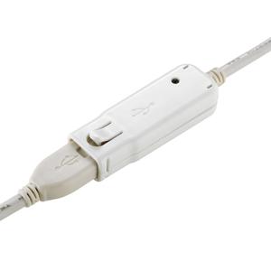 Roline USB-kabel USB 2.0 USB-A stekker, USB-A bus 12.00 m Wit 12.04.1086