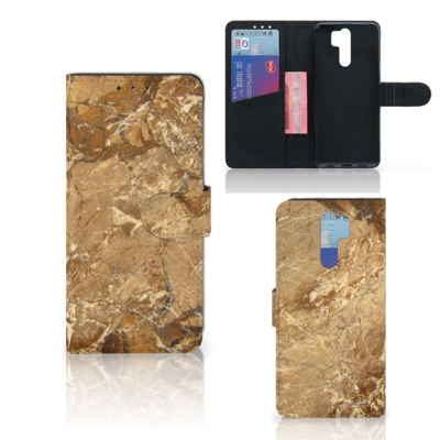 Xiaomi Redmi 9 Bookcase Marmer Creme