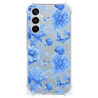 Case voor Samsung Galaxy A54 Flowers Blue - thumbnail