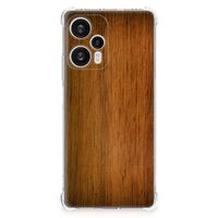 Xiaomi Poco F5 Stevig Telefoonhoesje Donker Hout