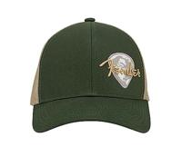 Fender® Globe Pick Patch Hat, Green/Khaki, One Size