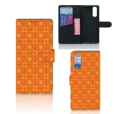 OPPO Find X2 Telefoon Hoesje Batik Oranje OPPO Find X2 Telefoon Hoesje Batik Oranje
