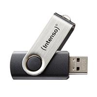 Intenso 3503490 Basic Line 64 GB USB-stick USB 2 zilver/zwart