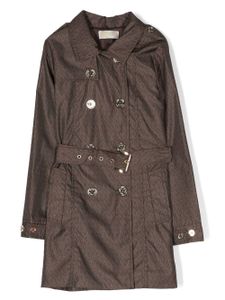 Michael Kors Kids trench à motif monogrammé - Marron