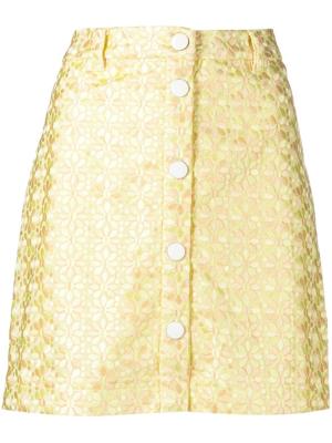 STAUD Mini-rok - Geel