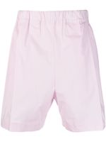 Laneus short en coton à logo brodé - Rose