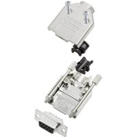 TRU COMPONENTS TCDTPKM09DMSK 7709860 D-sub female connectorset 180 ° Aantal polen: 9 Soldeerkelk 1 stuk(s)