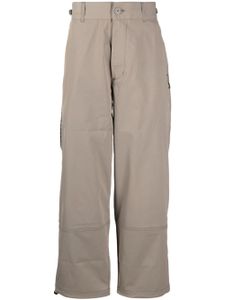 izzue pantalon à coupe droite - Marron